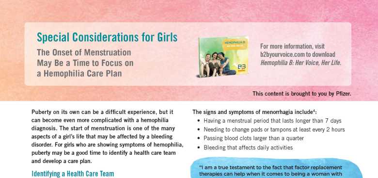 Special Considerations for Girls